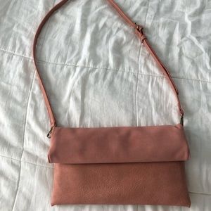 NWT Blush Two Textured Multiuse Clutch